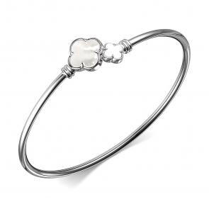 Серебряный браслет ЮЗ Корона с перламутром КС-бр5120V563 фото