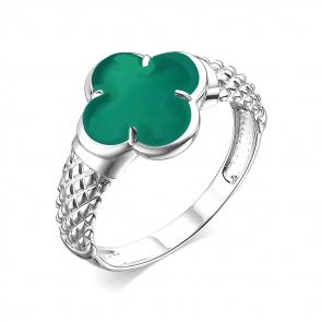 Серебряное кольцо ЮЗ Корона с агатом КС-к4480V30 фото