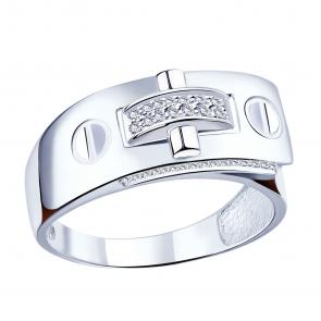 Серебряное кольцо ЮЗ Корона с фианитом КС-к4734 фото