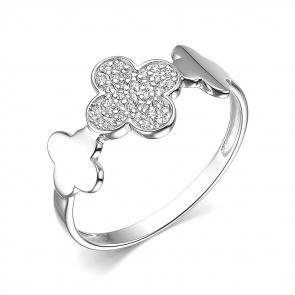 Серебряное кольцо ЮЗ Корона с фианитом КС-к4833 фото