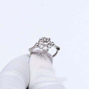 Серебряное кольцо ЮЗ Корона с фианитом КС-к5867 фото