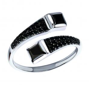 Серебряное кольцо ЮЗ Корона с фианитом КС-кч4278V62 фото