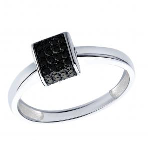 Серебряное кольцо ЮЗ Корона с фианитом КС-кч5276 фото