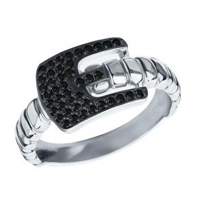 Серебряное кольцо ЮЗ Корона с фианитом КС-кч5533 фото