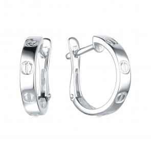 Серебряные серьги ЮЗ Корона КС-с2999 фото