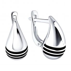 Серебряные серьги ЮЗ Корона КС-С5601 фото