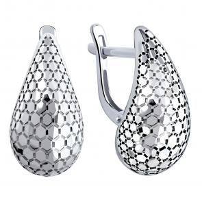 Серебряные серьги ЮЗ Корона КС-с5710 фото