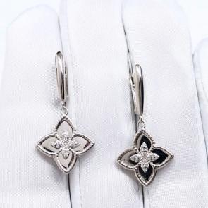 Серебряные серьги ЮЗ Корона с фианитом КС-с5775 фото