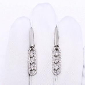 Серебряные серьги ЮЗ Корона с фианитом КС-с6024 фото