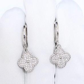 Серебряные серьги ЮЗ Корона с фианитом КС-с6043 фото