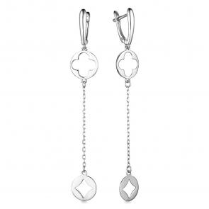 Серебряные серьги ЮЗ Корона КС-сз0118 фото