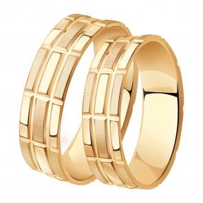 Золотое обручальное кольцо 5 мм Александра КТ029ск фото