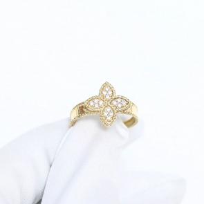 Кольцо из лимонного золота TALANT с цирконием КФ2212ЖЗ фото