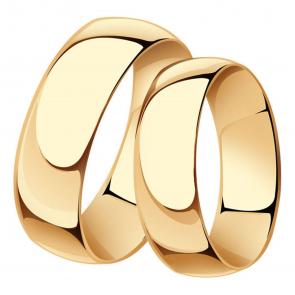 Золотое обручальное кольцо 7,5 мм Красносельский ювелир КШ0015 фото