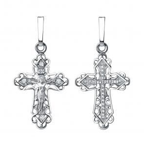 Подвеска из белого золота Александра с фианитом Кр059сб фото