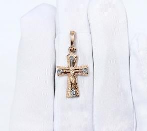 Золотая подвеска Александра Кр068сбк фото