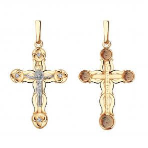 Золотая подвеска Александра с фианитом Кр142сбк фото