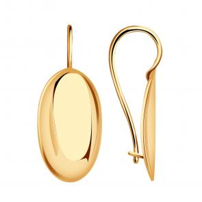 Золотые серьги МАГНАТ М031027 фото