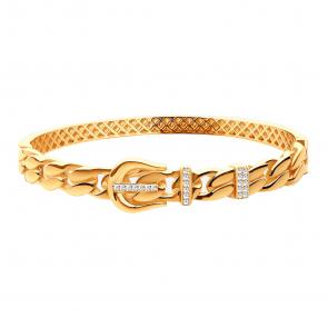 Золотой браслет МАГНАТ с фианитом М40027 фото
