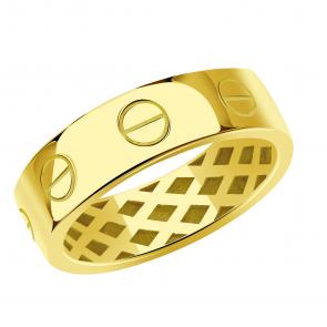 Кольцо из лимонного золота МАГНАТ М50036Л фото