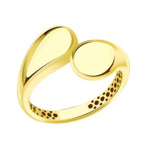 Кольцо из лимонного золота МАГНАТ М50072Л фото