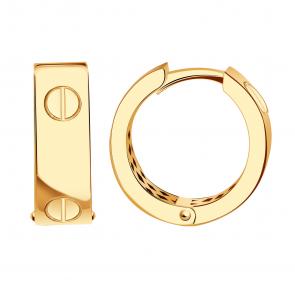 Золотые серьги МАГНАТ М60036 фото