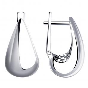 Серьги из белого золота МАГНАТ М60045Б фото