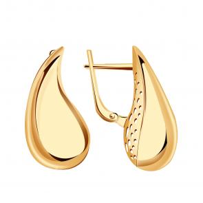 Золотые серьги МАГНАТ М60046 фото