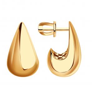 Золотые серьги МАГНАТ М60047 фото