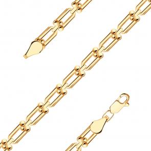 Золотой браслет плетение Фантазийное МАГНАТ М7029 фото