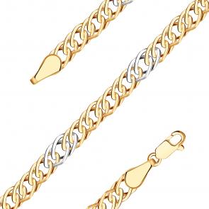 Золотой браслет плетение Фантазийное МАГНАТ М7102 фото