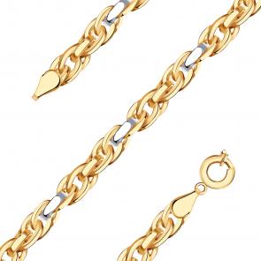 Золотой браслет плетение Фантазийное МАГНАТ М7103 фото