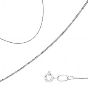 Цепь плетение Снейк (Тонда) из белого золота МЦЗ МЦЗ8028055Р фото