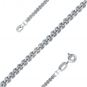 Цепь плетение Нонна из белого золота МЦЗ МЦЗ8050155Р фото