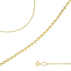 Цепь плетение Перлина из лимонного золота МЦЗ МЦЗ8180307L фото