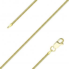 Цепь плетение Снейк (Тонда) из лимонного золота TALANT НЦ15-078-30 фото