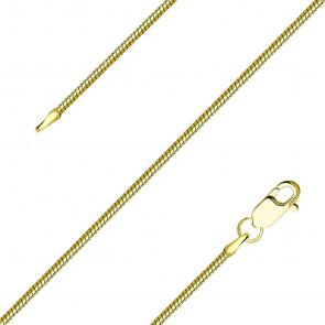 Цепь плетение Снейк (Тонда) из лимонного золота TALANT НЦ15-078-40 фото