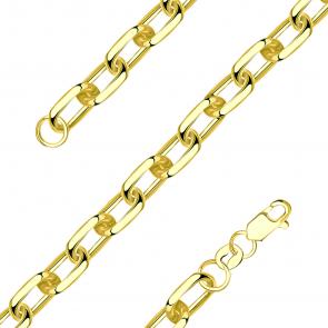 Цепь плетение Якорное из лимонного золота TALANT НЦ15-206-100 фото