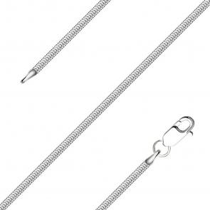 Цепь плетение Снейк (Тонда) из белого золота TALANT НЦ18-078-350 фото