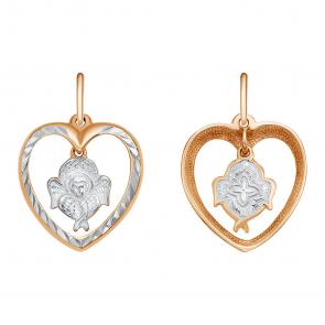 Подвески-иконка Ангел Хранитель из золоченого серебра Высоковы 585 П-91-П фото