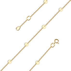 Золотой браслет на ногу Красносельский ювелир П2378 фото