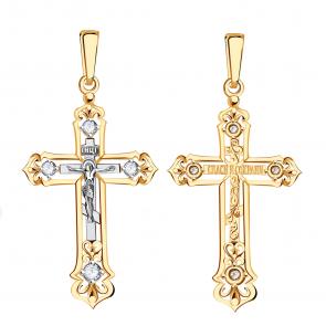 Золотая подвеска Александра с фианитом п669сбк фото