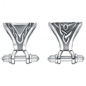 Переходник из черненого серебра для толстой/широкой цепи Высоковы 585 с болтовым замком ПХ-2-Ч фото