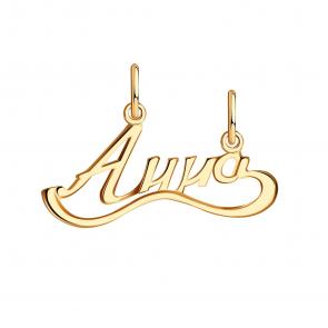 Золотая подвеска Анна Красносельский ювелир ПШ0384Анна фото