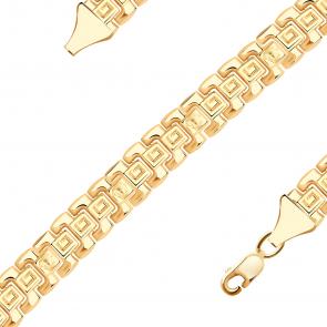 Золотой браслет плетение Фантазийное Радуга Р123-Б фото