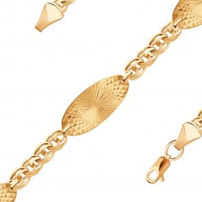 Золотой браслет плетение Фантазийное Радуга Р1468А фото