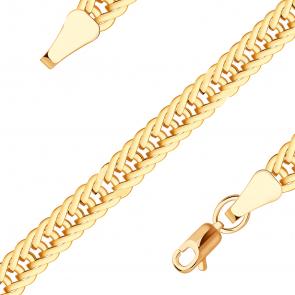 Золотой браслет плетение Фантазийное Радуга Р163 фото