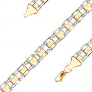 Золотой браслет плетение Фантазийное Радуга Р444730-Б фото