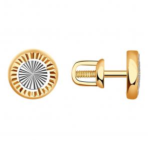 Золотые серьги Красносельский ювелир РАС745-3188 фото