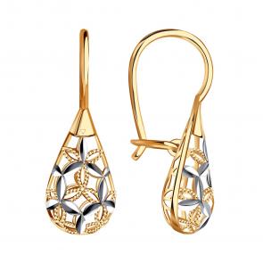 Золотые серьги Красносельский ювелир РАСд994-3898 фото